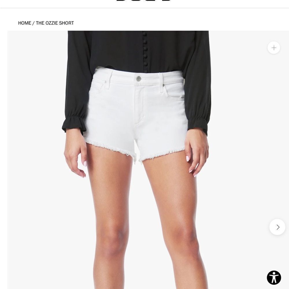 JOE’S JEANS THE OZZIE JEAN SHORTS IN WHITE